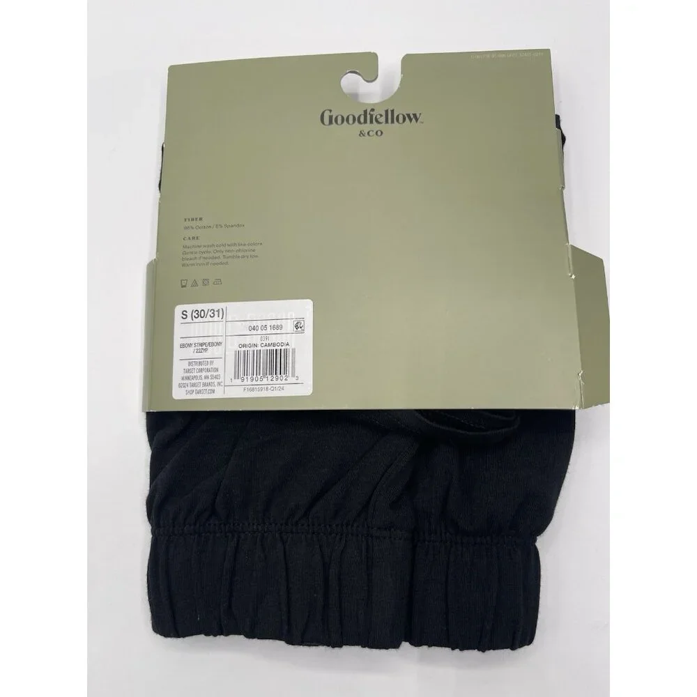 Goodfellow‎ & Co Knit Boxers Mens Size Small 30-31 Black Soft Stretch Fabric
